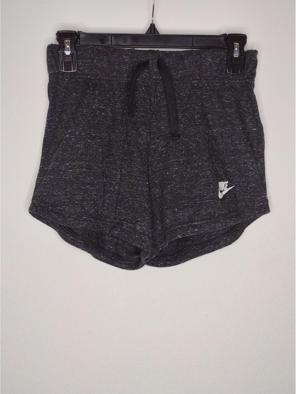 NWT Nike Girl's Black Heathered Shorts Size Large